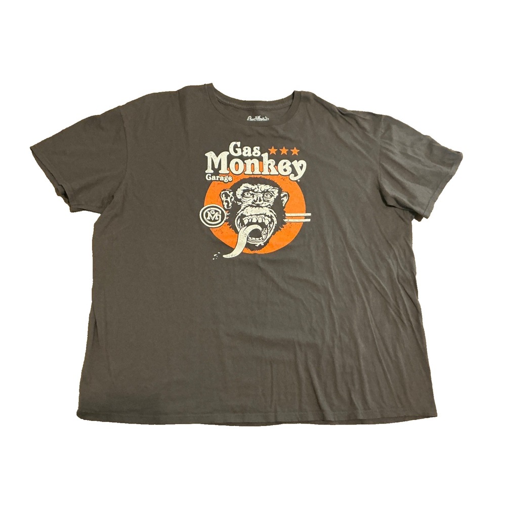 Gas Monkey Garage Shirt Mens 3XL Gray Short Sleeve Classic Monkey Tee